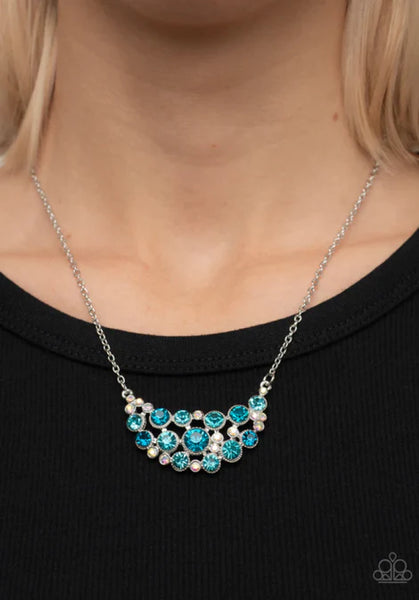 Effervescently Divine - Necklace Blue Fashion Fix Exclusive