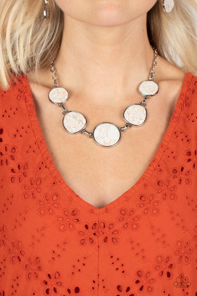 Santa Fe Flats Necklace  - Flat Out Frontier Bracelet- White