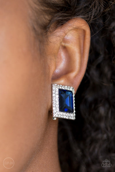 Crowned Couture - Blue Clip-On