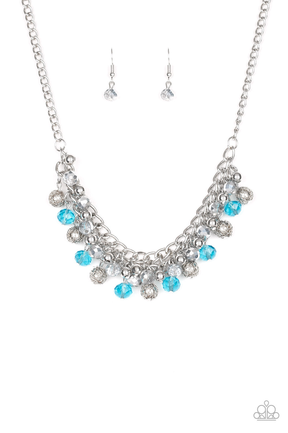 Party Spree Necklace and The Party Planner Bracelet Blue