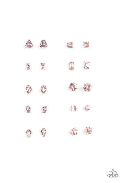 Starlet Shimmer Pink Rhinestone Earring Individual