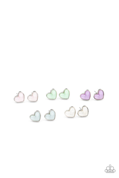 Starlet Shimmer Heart  Earrings 10 Pack