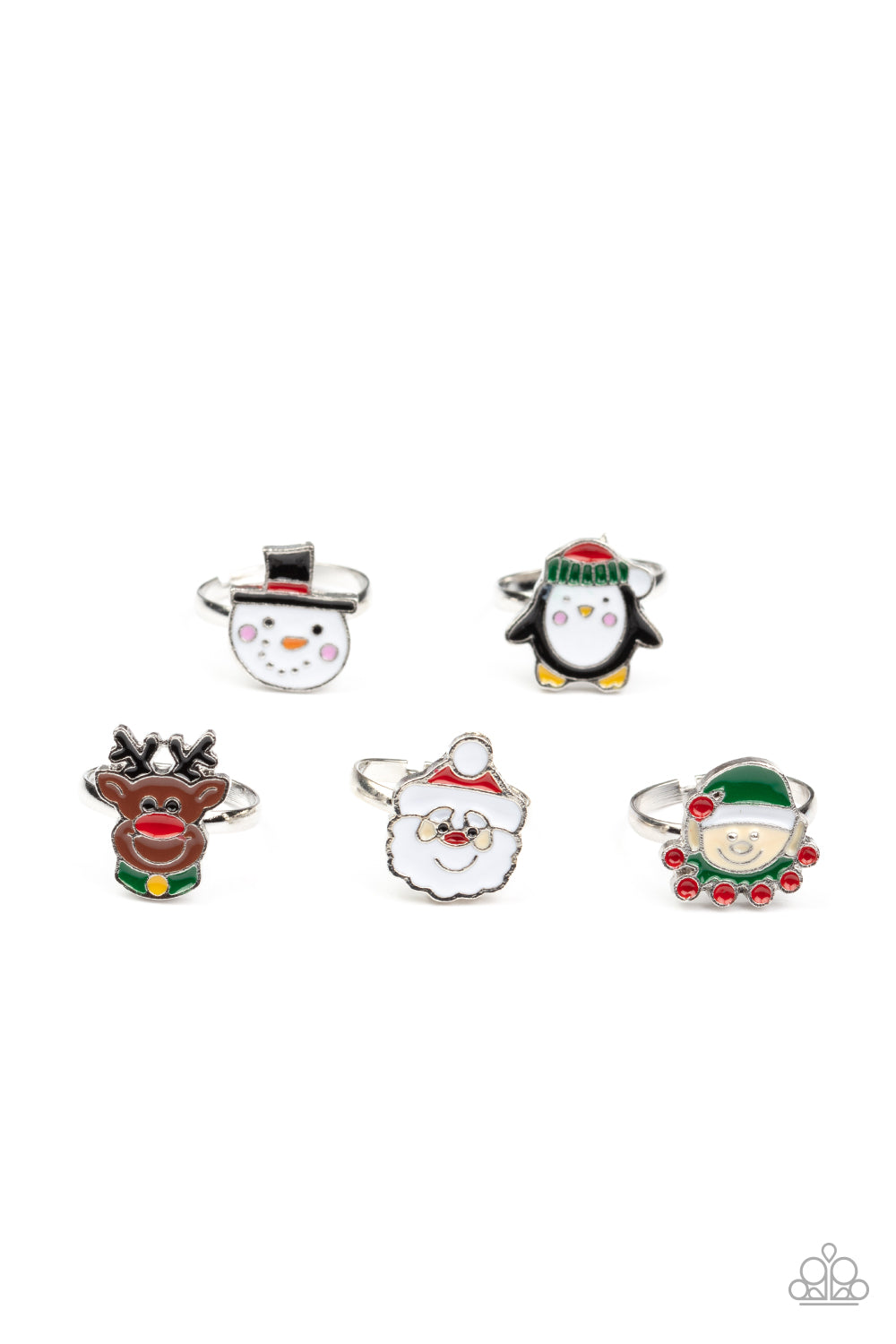 Starlet Shimmer Christmas Rings Kids 10 Pack