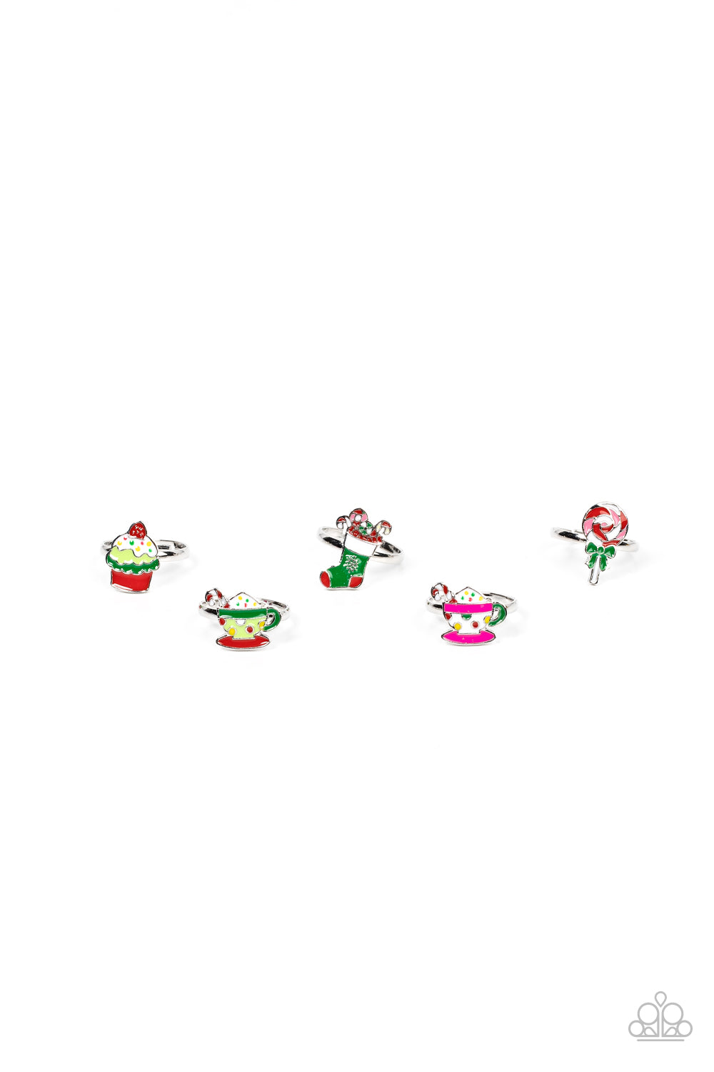 Starlet Shimmer Christmas Goodies Rings Kids 10 Pack