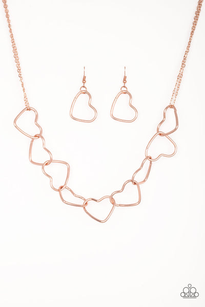 Take HEART Rose Gold Bracelet and Unbreak My Heart Rose Gold Necklace