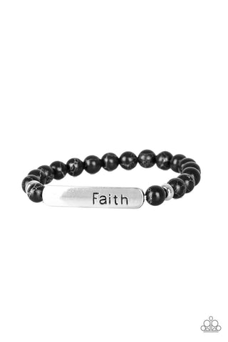 Fearless Faith Black Bracelet