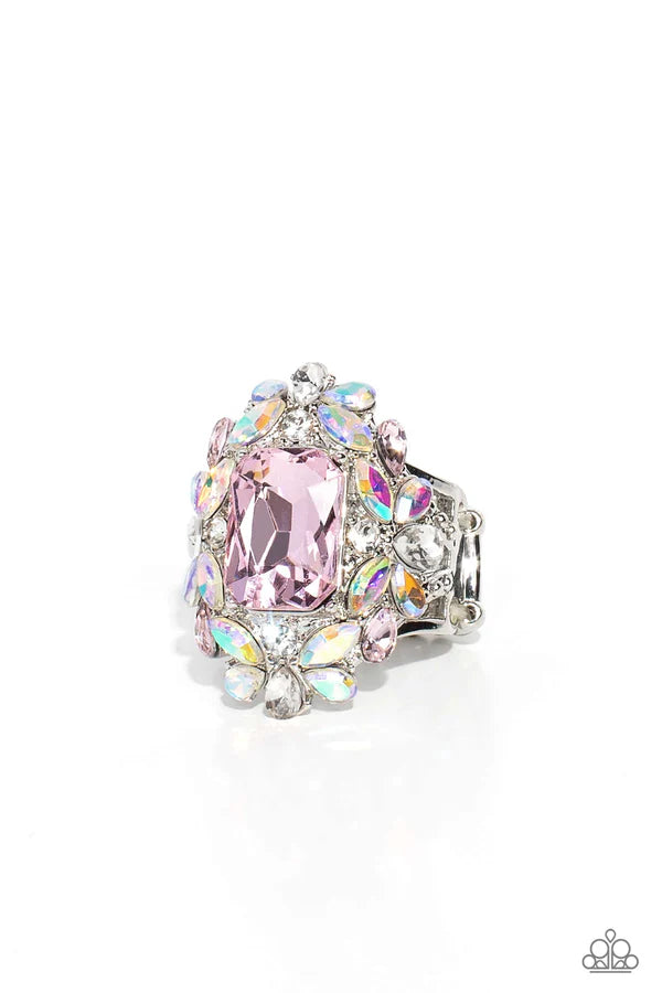 Dynamic Diadem Pink Ring