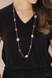 Glossy Glamorous Pink Necklace